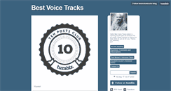 Desktop Screenshot of bestvoicetracks.com